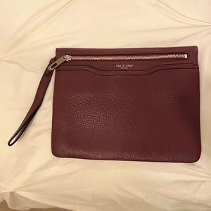 Rag & Bone Leather Wristlet Clutch